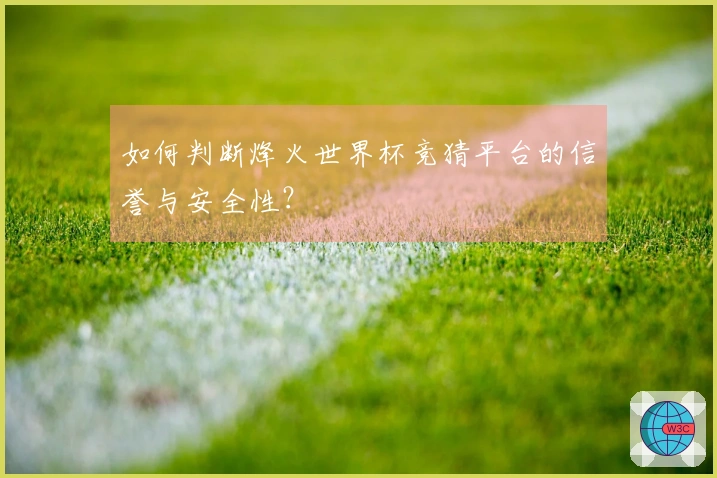 如何判断烽火世界杯竞猜平台的信誉与安全性？